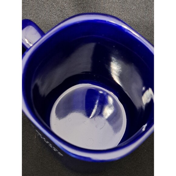 Vintage 1995 WHITE CASTLE Cobalt Blue Square Mug "Since 1921" - Picture 5 of 7
